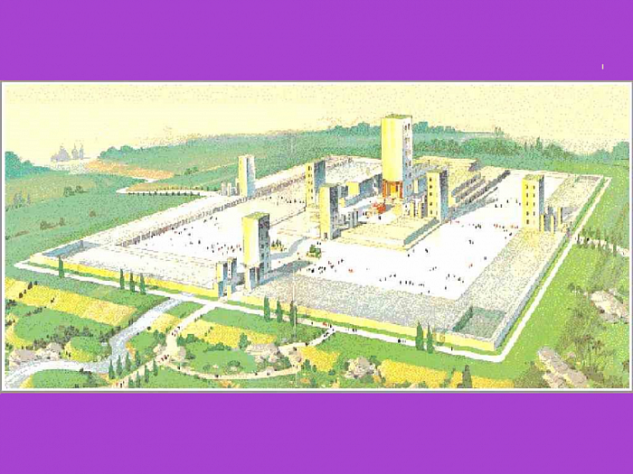 Micah 4:1 - A realistic view of the Millennial Temple operating on Earth with people streaming to it...