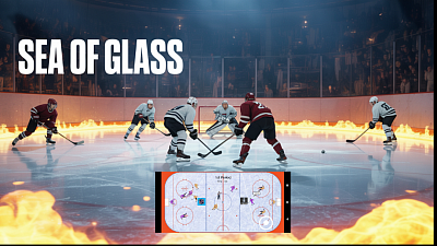 Sea of Glass Mingled w/Fire Hockey Fun!